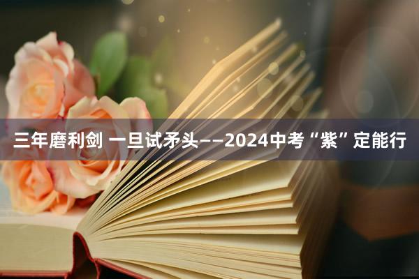 三年磨利剑 一旦试矛头——2024中考“紫”定能行