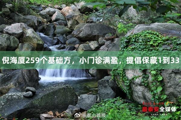 倪海厦259个基础方，小门诊满盈，提倡保藏1到33