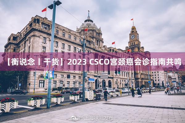 【衡说念丨干货】2023 CSCO宫颈癌会诊指南共鸣