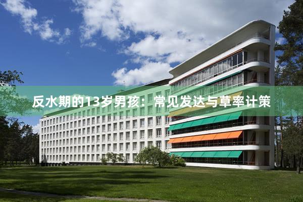 反水期的13岁男孩：常见发达与草率计策