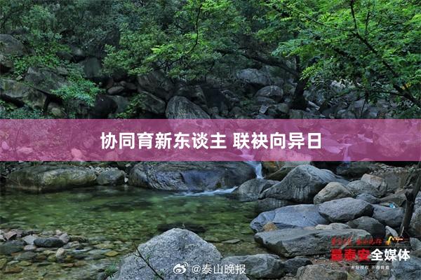 协同育新东谈主 联袂向异日